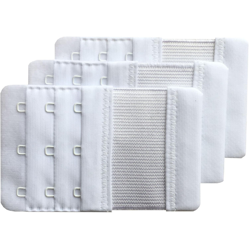 Batch of 3 3-hook bra extensions, soft and comfortable, for women, 5.7 cm-image-OPC-PHMZK8R-NEW