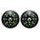 2X Oil Filled Button Compass - Ultra Compact 20mm - Mini Survival Bushcraft 1