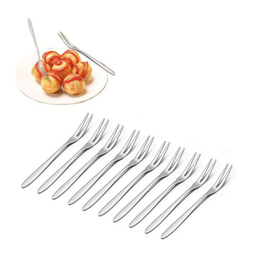 Stainless steel cake fork Cocktail dessert fork 2