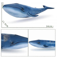 (Blue whale)Big Size Soft Rubber Sea Life Simulation Action Figure Animal Model Toys For Children Kids Whale Figures Collection Educational
