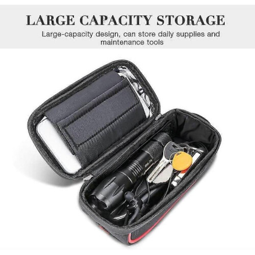 Waterproof Bike Frame Bag with Touchscreen Pouch 2