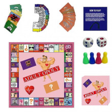 Adultopoly Couples Fun Board Game Fun Intimacy Deck Cards Game Set for Newlywed Wife & Date Night, Spice Up Your Relationship