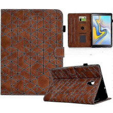 (Style E) Compatible Galaxy Tab A 10.5 (2018) T590 T595 PU Leather Case with Card Slot - Protective Tablet Cover - Perfect Gift