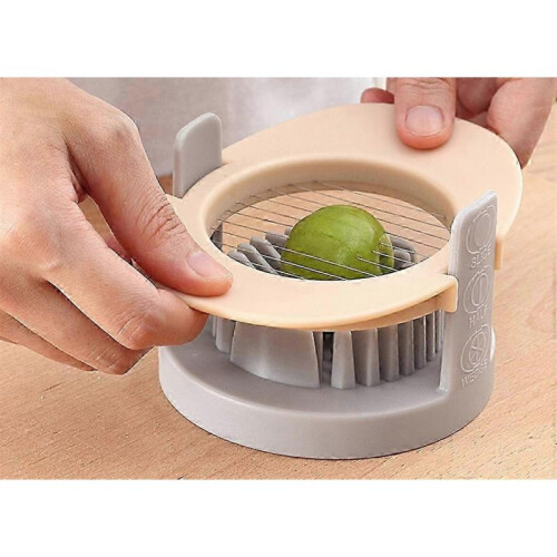 Manual Orange Stainless Steel Wire Egg Slicer for Kitchen Use 2