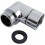 90 Degree Shower Head Adapter - 1/2" Elbow for Shower Hose Extension - Silver 1