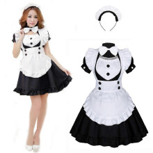 (4XL) Plus Size Sexy Anime Lolita Maid Costume for Halloween Carnival and Fancy Dress with Maid Dress Cosplay Set