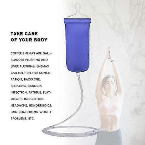 Travel-Ready Enema Kit with 2L/2000ml Capacity for Colon Cleansing and Home Use 2