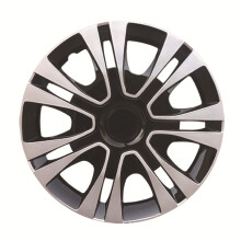 Car Wheel Trims 15 Inch Hub Caps Plastic Covers Set of 4 Silver