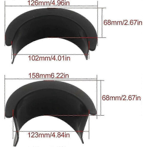Durable Plastic Pool Table Liners Set with 6 Black Pocket Replacements for Billiard Hole 1