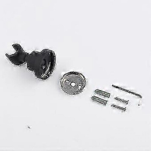 Black Stainless Steel Wall-Mounted Shower Head Support with 360-Degree Rotation 2