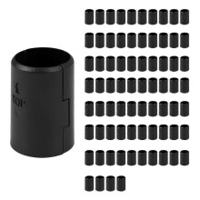 74-Pack Wire Shelf Clips for 1-Inch Post Shelving - Replacement Shelf Lock Clips & Sleeves