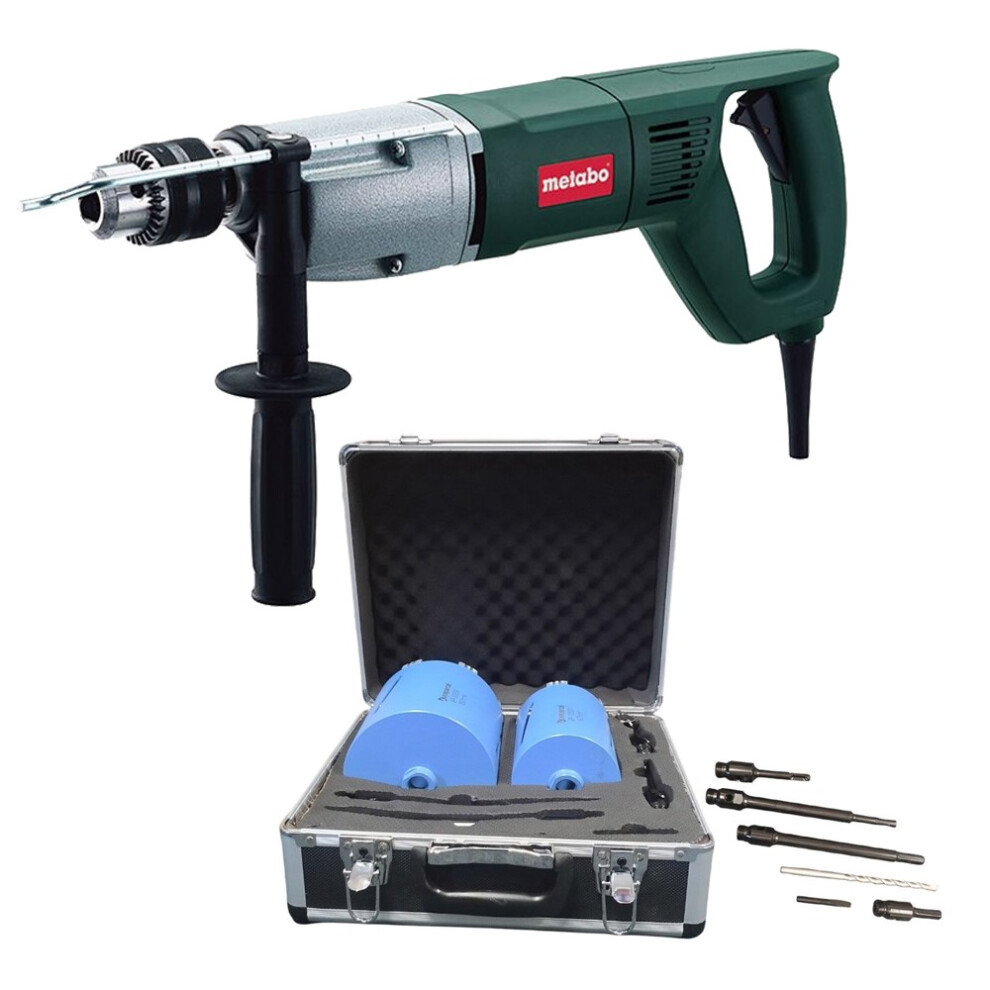 Metabo 600806390 110V BDE 1100 Rotary Core Drill 1100W BDE1100 + 7PC Core Set