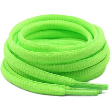 (51.18inch (130cm), 26 scallion green) 2Pair Oval Shoelaces 42 Colors 1/4" Half Round Athletic Laces for Running & Sport Shoes