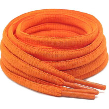 (63inch (160cm), 08 orange) 2Pair Oval Shoelaces 42 Colors 1/4" Half Round Athletic Laces for Running & Sport Shoes