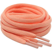 (45.28inch (115cm), 36 light orange) 2Pair Oval Shoelaces 42 Colors 1/4" Half Round Athletic Laces for Running & Sport Shoes