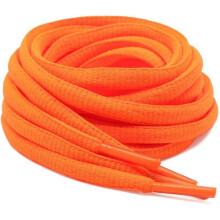 (63inch (160cm), 38 fluorescent orange) 2Pair Oval Shoelaces 42 Colors 1/4" Half Round Athletic Laces for Running & Sport Shoes