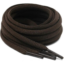 (63inch (160cm), 24 brown) 2Pair Oval Shoelaces 42 Colors 1/4" Half Round Athletic Laces for Running & Sport Shoes