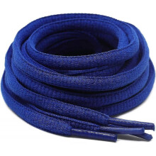 (45.28inch (115cm), 18t sapphire blue) 2Pair Oval Shoelaces 42 Colors 1/4" Half Round Athletic Laces for Running & Sport Shoes