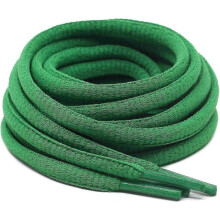 (31inch (80cm), 19t green) 2Pair Oval Shoelaces 42 Colors 1/4" Half Round Athletic Laces for Running & Sport Shoes