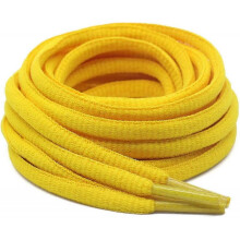 (39.37inch (100cm), 07 golden) 2Pair Oval Shoelaces 42 Colors 1/4" Half Round Athletic Laces for Running & Sport Shoes