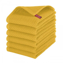 100% Turkish Cotton 6-Pack Waffle Kitchen Towels - Super Absorbent & Quick Drying Premium Dish Towels