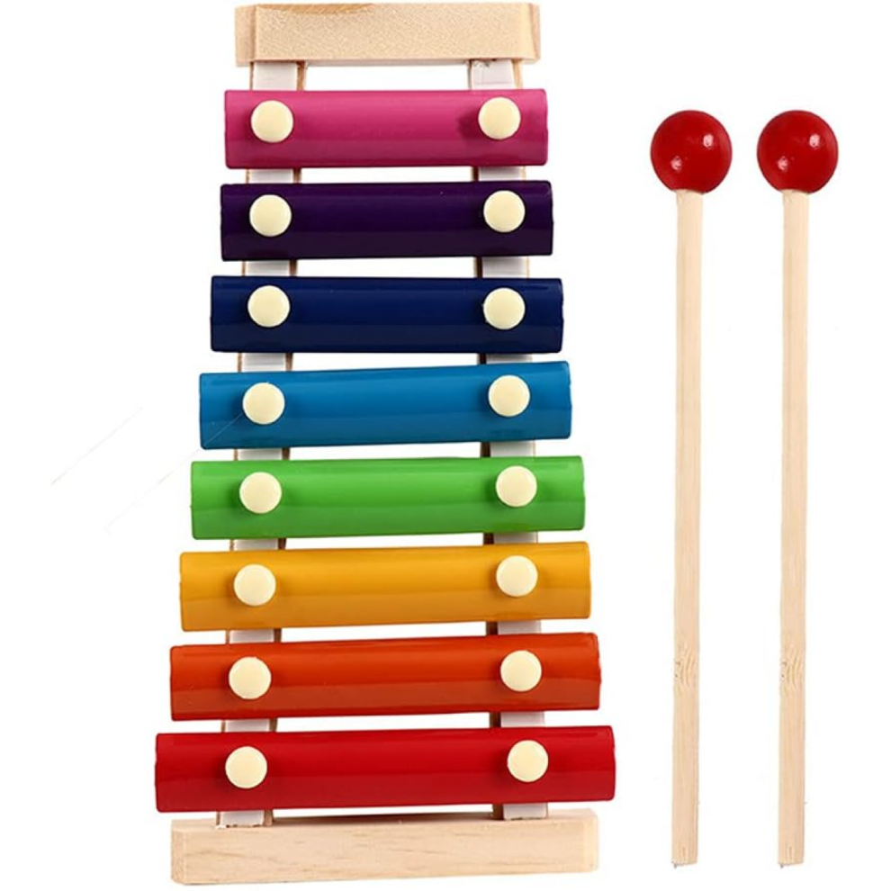 Educational toy, Gift, Xylophone for kids, Wooden xylophone toy with child-safe mallets,