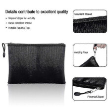 Fireproof Document Bag A4 Size with 13 Pockets - Water & Fire Resistant Safe Storage