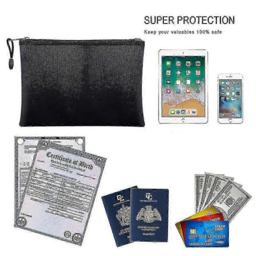Fireproof Document Bag A4 Size with 13 Pockets - Water & Fire Resistant Safe Storage 2