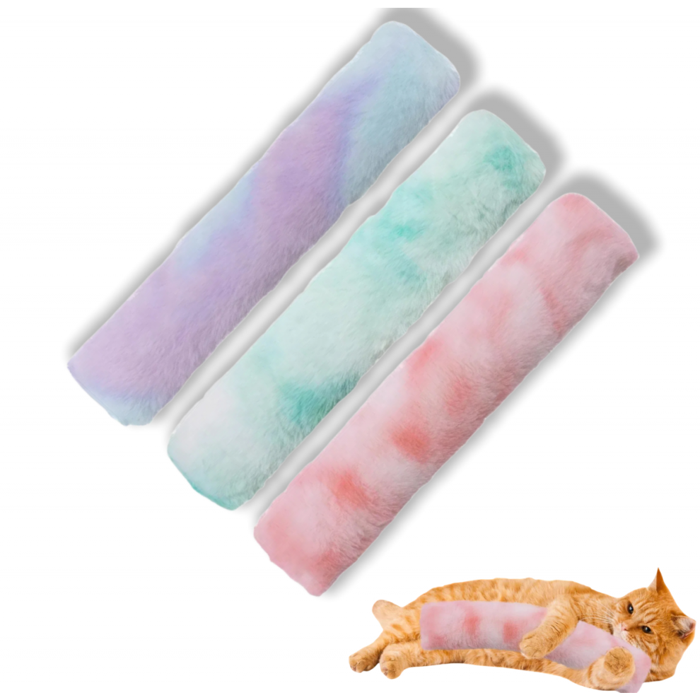 Lot de 3 jouets à l'herbe à chat, coussins doux et durables, jouets interactifs d'intérieur pour chats, jouets de compagnie pour chats