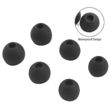 (SML each 1pair, Black) 6pcs Silicone Waterproof Ear Tips for  NW-WS413 WS414 WS623 WS625 SSE-BTR1 Earbuds