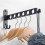 Wall Mounted Clothes Drying Rack - Foldable 90 Degree Rotating Hanger for Laundry Storage 1