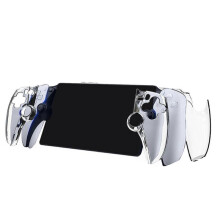 Crystal Clear Protective Case Compatible with PS Portal Gaming Handheld, Hard PC Anti-Scratch Protective Cover for PS Portal