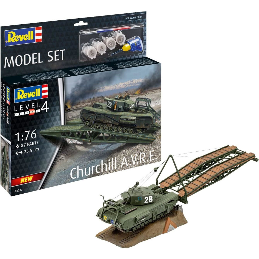New Revell - Model Set Churchill A.v.r.e. 1:76