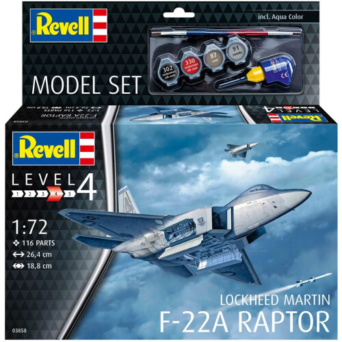Revell Lockheed Martin F-22A Raptor-fly 1