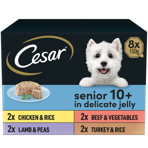 Cesar CESAR Senior 10+ in Delicate Jelly 8x150g