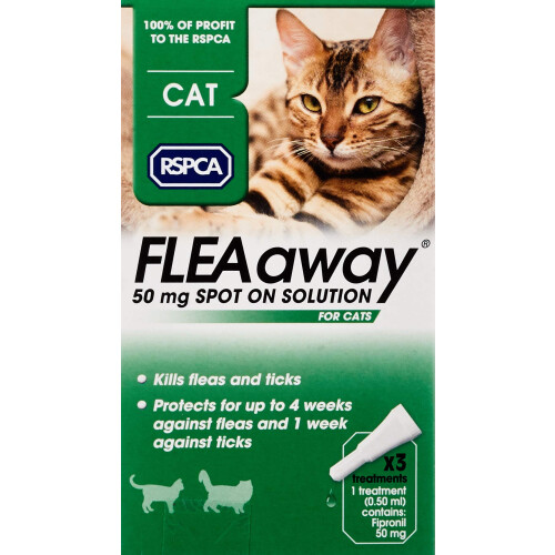 RSPCA FleaAway Spot On Solution for Cats, 50 mg 1