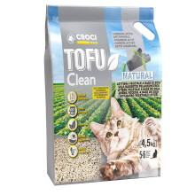 Croci Tofu Clean 10L Activated Carbon Litter ? Cat Litter Bouncing Odour Free with Activated Carbon, Biodegradable to Throw Into the Toilet, 100%