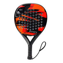 IANONI Paddle Tennis Racket Carbon Fiber Surface with EVA Memory Flex Foam Core Padel Tennis Racquets (RED)