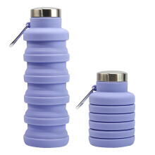 Collapsible Water Bottle Uk Brand Bpa Free Silicone Travel Essential Foldable Gym Bottle Leakproof Hiking Camping Accessories Cycling Bottle Yoga