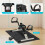 Folding Pedal Exerciser Mini Exercise Bikes Arm and Leg Exercise Peddler Machine 3