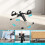 Folding Pedal Exerciser Mini Exercise Bikes Arm and Leg Exercise Peddler Machine 2
