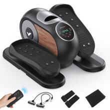 MERACH Under Desk Elliptical Machine for Home, Electric Elliptical Machine for Seniors with 12 Adjustable Speed, Quiet & Portable Seated Pedal