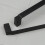 (160mm Handle) 160mm 192mm 320mm Long Matt Black Square D Handles 16