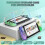Transparent Case for Switch OLED, Portable Dust-Proof Protective Box for Switch OLED, Switch OLED Travel Case with Magnetic Closure 2