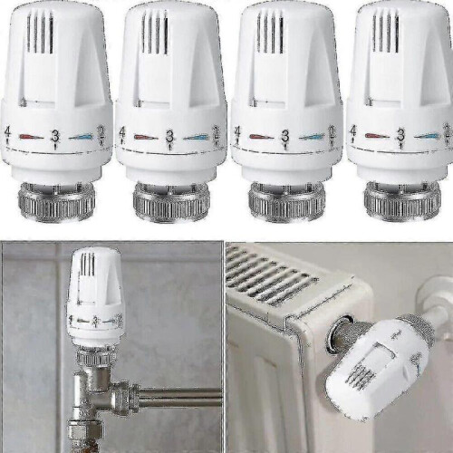 (1PCS)4x Thermostatic Head Radiator Controller Thermostatic Head Heating Valve M30 X 1.5