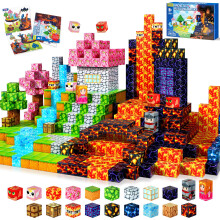 COOLJOYA Magnetic Blocks-150 PCS Magnetic Building Blocks, Construction Toys for Montessori Birthday Gifts, STEM Sensory Toys for Boys Girls Age 3 4 5