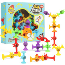 SULOLI Sucker Toys for Kids,38PCS Suction Cup Airplane Activities for Kids Window Travel Toys for 3+ Year Olds