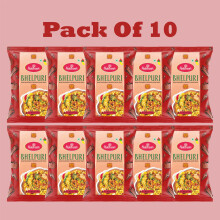 Haldiram's Bhelpuri – 200g (Pack of 10) | Mumbai-Style Spicy Snack Mix | Authentic Indian Street Food | Net Weight 2kg