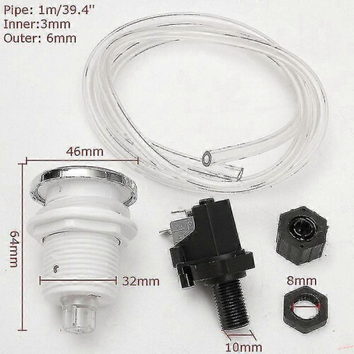 16a On Off Push Air Button Switch Bath Spa Tubing Kit Air Bu-Yvan 2