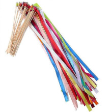 20pcs Mix Color Fairy Wands Sticks with Bells Fairy Stick Wedding Streamers